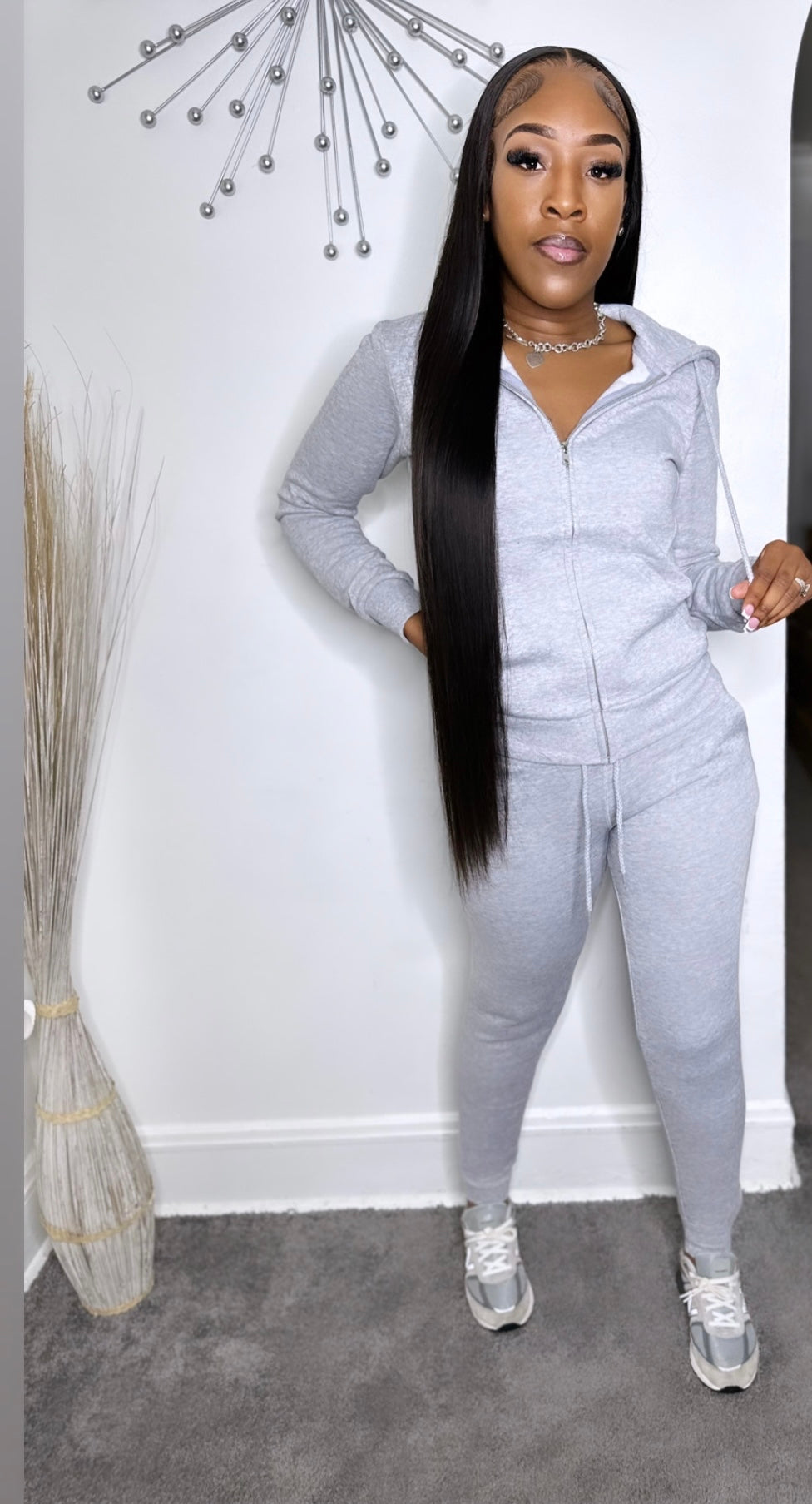 Comfy Jogging Suit (Grey)