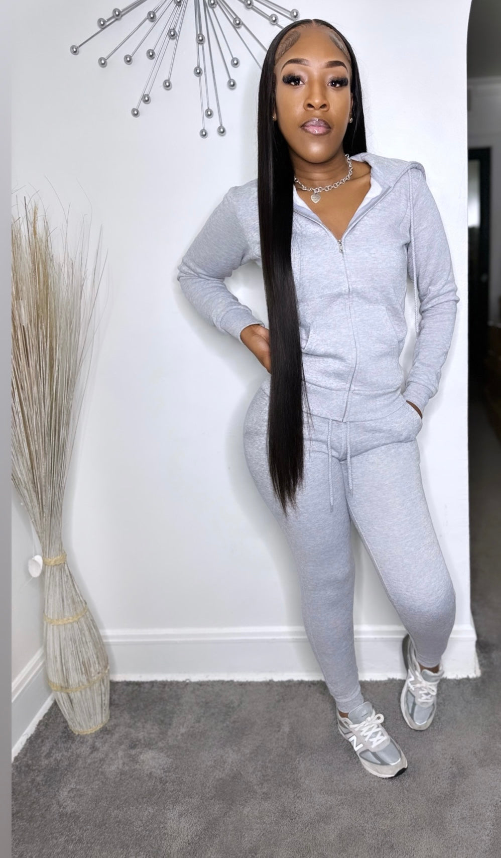 Comfy Jogging Suit (Grey)